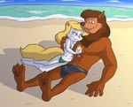  animaniacs beach beverage bikini breasts bulge canine clothing duo feet female ghoul_school ladysomnambule male male/female mammal mane minerva_mink muscular paws pina_colada romantic scooby-doo_(series) sea seaside smile speedo swimsuit voluptuous water were werewolf winnie&#039;s_dad 