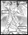  abs aggrobadger anthro athletic balls claws dragon feet fin flacid_penis glans hair horn invalid_tag muscular nude penis reptile scales scalie solo teeth wide_hips wings 