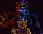  2016 animatronic balakirevava bear digital_media_(artwork) five_nights_at_freddy&#039;s five_nights_at_freddy&#039;s_4 fredbear_(fnaf) machine male mammal nightmare_freddy_(fnaf) robot video_games 