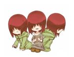  bread chibi cute food hair nagato_(pain) naruto red_hair sad smile 