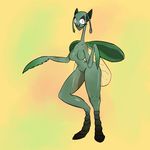  antennae anthro arthropod breasts cocks-n-coffee female insect mantis nintendo nude pok&eacute;mon simple_background solo video_games wings 