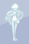  anthro blush calami_(nekuzx) cephalopod covering female marine nekuzx nude shy squid tentacles 