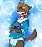  canine diaper disney kerespup lilo_and_stitch mammal morenatsu plushie shun_(morenatsu) stitch wolf 