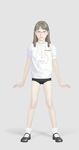  blue_eyes brown_hair chloe gym_uniform michito_sorataka 