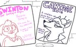  alley anthro canine disney duo english_text fan_character female innuendo looking_at_viewer low_res mammal mayor_swinton pig porcine poster smile text the_weaver wolf zootopia 