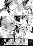  bandaged_hands bandages blush comic greyscale hand_kiss holding_hands kiss male_focus mikleo_(tales) monochrome multiple_boys open_mouth sorey_(tales) tales_of_(series) tales_of_zestiria translation_request yaoi 