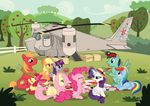  apple_bloom_(mlp) applejack_(mlp) badday28 big_mackintosh blonde_hair blue_eyes blue_feathers cutie_mark day detailed_background earth_pony equine fan_character feathered_wings feathers female feral fluttershy_(mlp) friendship_is_magic fur green_eyes group hair hat hooves horn horse invalid_color magic mammal multicolored_hair my_little_pony orange_fur orange_hair outside pegasus pink_eyes pink_fur pink_hair pinkie_pie_(mlp) pony purple_eyes purple_hair rainbow_dash_(mlp) rainbow_hair rarity_(mlp) red_fur red_hair smile twilight_sparkle_(mlp) unicorn white_fur wings yellow_feathers yellow_fur 