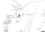  animal_genitalia antlers backlash91 balls bambi bambi_(film) black_and_white blush cervine conditional_dnp deer dialogue digital_drawing_(artwork) digital_media_(artwork) disembodied_penis disney duo english_text erection feral glans hooves horn humanoid_penis line_art looking_away male mammal monochrome motion_lines open_mouth penis penis_tip pictographics quadruped retracted_foreskin sheath signature solo_focus speech_bubble tapering_penis text uncut vein veiny_penis 