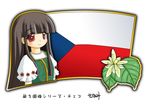  1girl czech czech_flag czech_republic flag long_hair murakami_senami 