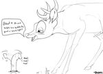 animal_genitalia antlers backlash91 balls bambi bambi_(film) black_and_white blush cervine conditional_dnp deer dialogue digital_drawing_(artwork) digital_media_(artwork) disembodied_penis disney duo english_text erection feral glans hooves horn humanoid_penis line_art male mammal monochrome motion_lines nodding open_mouth penis quadruped retracted_foreskin sheath signature smile solo_focus speech_bubble tapering_penis text uncut vein veiny_penis 