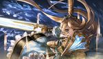  :o blonde_hair blue_dress blue_eyes breastplate charlotta_fenia crown dress ecien gauntlets granblue_fantasy harvin holding holding_shield holding_sword holding_weapon long_hair looking_at_viewer open_mouth puffy_short_sleeves puffy_sleeves shield short_sleeves solo sword v-shaped_eyebrows water weapon 