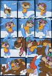  &lt;3 &lt;3_eyes animal_genitalia animal_penis anthro anus balls bent_over blue_eyes buster_bunny butt canine canine_penis costume erection fuf hot_dogging kissing knot lagomorph lipstick male male/male mammal penis pose presenting size_difference tiny_toon_adventures warner_brothers wolf 