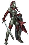  armor female gray_maiden human mammal melee_weapon official_art paizo pathfinder shield sword unknown_artist warrior weapon 