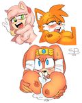  amy_rose anthro areola big_breasts breasts canine crossgender cum cum_in_mouth cum_inside echidna erect_nipples erection fellatio female fox hedgehog huge_breasts male mammal miles_prower monotreme nipples oral penis sex skinbark sonic_(series) tikal_the_echidna 