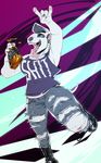  alcohol anthro beverage boots bottle breasts bull_terrier canine clothed clothing dog ear_piercing fangs female footwear mammal open_mouth piercing piranhapettingzoo saliva simple_background smile solo teeth thick_thighs tongue tongue_out tongue_piercing torn_clothing 