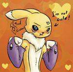  angry anthro blush canine cute digimon female fox fur mammal renamon soulcentinel tuft yellow_fur 