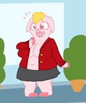  2016 anthro blush clothed clothing disney female mammal mayor_swinton pig porcine skirt solo the_weaver zootopia 