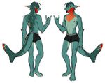  anthro boxer_briefs clothing fish male marine multiple_images navel nipples piranhapettingzoo shark sharp_teeth simple_background smile solo standing teeth tongue tongue_out underwear white_background 