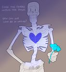  &lt;3 2016 animated_skeleton bone clothing echo_flower english_text flower male not_furry papyrus_(undertale) plant skeleton text undead undertale undressing unknown_artist video_games 