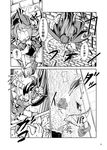  assassin's_creed_(series) comic falling fifiruu greyscale highres hong_meiling monochrome solo touhou translation_request 
