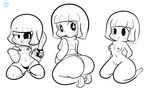  butt chara clothing hi_res human knife mammal not_furry panties pussy solofrozen undertale underwear video_games wide_hips 