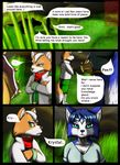  2013 anthro canine comic dialogue dinosaur female fox fox_mccloud krystal male mammal moltsi nintendo prince_tricky star_fox tagme triceratops video_games 