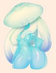  anthro breasts female jellyfish kanel marine nude simple_background solo thick_thighs wide_hips 