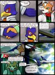  2012 anthro arwing avian canine comic dialogue falco_lombardi fox fox_mccloud great_fox mammal moltsi nintendo spacecraft star_fox tagme vehicle video_games 