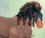  equine horse lynxisferus mammal mudsdale nintendo pok&eacute;mon realistic simple_backround video_games 