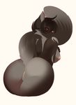  anthro big_butt butt canine female huge_butt kanel mammal nude pussy simple_background solo 
