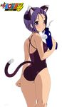  animal_ears extraction nekomimi sairenji_haruna school_swimsuit signed swimsuits tail to_love_ru vector 