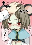  animal_ears bad_id bad_pixiv_id grey_hair highres mouse_ears nazrin out_of_frame petting pun2 red_eyes short_hair solo_focus touhou translated 