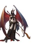  ashamintallu clothed clothing demon female horn official_art paizo pale_skin pathfinder succubus unknown_artist weapon wings 