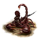  arachnid arthropod dark_skin female girtablilu official_art paizo pathfinder scorpion taur unknown_artist weapon 