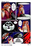  bear clothing comic dialogue feline female kung_fu_panda male mammal master_tigress panda po sabrotiger tiger undressing 