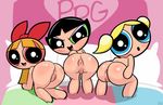  anus bed blossom_(powerpuff_girls) bubble_ass bubbles_(powerpuff_girls) butt buttercup_(powerpuff_girls) cartoon_network female powerpuff_girls pussy young 