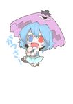  blush_stickers chibi heterochromia karakasa_obake short_hair solo tatara_kogasa touhou umbrella zannen_na_hito 
