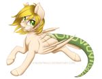  blonde_hair diego equine fan_character feathers female feral fur green_eyes hair hooves horse hybrid invalid_tag looking_at_viewer mammal my_little_pony pegasus pony silentwulv simple_background smile solo white_feathers white_fur wings 