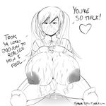  alternate_breast_size areola areolae breasts bukkake cum cum_on_breasts english facial fire_emblem fire_emblem:_kakusei huge_areolae huge_breasts large_areola large_areolae large_breasts nipples selena_(fire_emblem) tagme text 