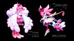  fusion kirlia mega_audino mega_evolution mega_lataria nintendo pok&eacute;mon slurpuff spritzee swablu syntheticimagination video_games 