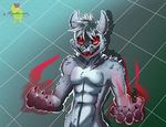  absurd_res animatronic anthro bear claws digital_media_(artwork) fan_character fangs fur hairs hi_res invalid_tag machine male mammal muscular red_eyes robot simple_background video_games 