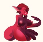  anthro big_breasts big_butt big_penis breasts butt dickgirl huge_breasts huge_butt intersex kanel kemono multi_penis nipples penis piercing reptile scalie simple_background smile solo thick_thighs 
