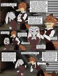  alternate_universe anthro canine clothed clothing comic dialogue digital_media_(artwork) disney fox hi_res judy_hopps lagomorph mammal nick_wilde progressoftomorrow rabbit text zootopia 