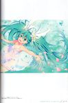  binding_discoloration cleavage dress hatsune_miku no_bra summer_dress vocaloid wogura 