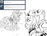  2016 applejack_(mlp) equine female friendship_is_magic horn horse mammal monochrome my_little_pony pegasus pinkie_pie_(mlp) pony princess_celestia_(mlp) princess_luna_(mlp) rainbow_dash_(mlp) silfoe tumblr twilight_sparkle_(mlp) unicorn winged_unicorn wings 