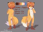  2016 canine cub cute fan_character fox front_view male mammal penis rear_view senz smile young 
