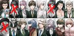  6+girls ahoge andou_ruruka annotated asahina_aoi bandai_daisaku black_gloves black_ribbon blonde_hair blue_eyes blue_hair blush_stickers brown_eyes brown_hair cow_mask crystal_ball danganronpa danganronpa_3 everyone formal fur-trimmed_jacket fur_trim gekkougahara_miaya glasses gloves great_gozu green_eyes grey_eyes grey_hair hagakure_yasuhiro hair_over_one_eye hair_ribbon hairlocs hat highres izayoi_sounosuke jacket kimura_seiko kirigiri_kyouko kizakura_kouichi labcoat long_hair looking_at_viewer mask mitarai_ryouta multiple_boys multiple_girls munakata_kyousuke naegi_makoto necktie non-web_source pink_hair ponytail purple_eyes purple_hair red_eyes ribbon sakakura_juuzou scarf scrunchie short_hair silver_hair smile spoilers suit surgical_mask tengan_kazuo yukizome_chisa z-epto_(chat-noir86) 