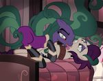  2016 bdsm bed bondage bound clothing equine female feral friendship_is_magic green_eyes green_hair hair high_heel_(mlp) horse licking long_hair lying mammal mane-iac_(mlp) my_little_pony pony radiantrealm red_eyes rope rope_bondage skinsuit tentacle_hair tentacles tight_clothing tongue tongue_out 