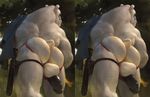  anthro balls clothing cross_eye_stereogram darkgem erection fur looking_at_viewer male penis presenting stereogram underwear 