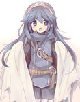  blue_eyes blue_hair blush cape fire_emblem fire_emblem:_kakusei hairband long_hair looking_at_viewer lucina open_mouth smile solo symbol-shaped_pupils teu_(navy) 